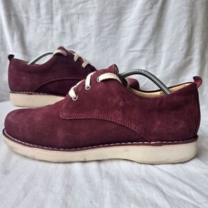 Samuel Hubbard Free Men's Plum Suede Casual Oxfords Size 11.5 M --M1100-037